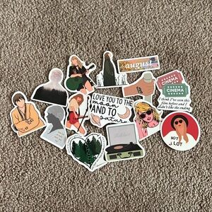 Set of 14 miscellaneous Taylor Swift stickers